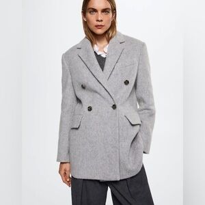 Mango Italian Wool Blend Coat